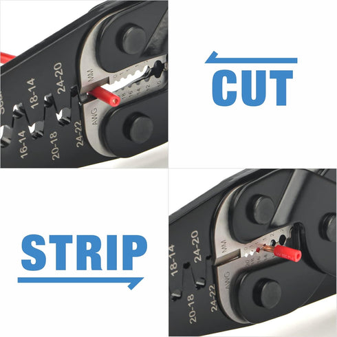 iCrimp IWC-1424AB Wire Crimping Tool for Weather Pack and Metri Pack Terminals with Built-in Stripper and Cutter