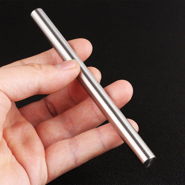 Ballpoint Stainless Steel Silver Pen, Fine Point, Black Ink, One Pack for Professional Use