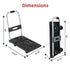360 165 lbs Push Cart Dolly - Lightweight Foldable Flatbed Platform Cart with - Degree Rotating Wheels for Moving