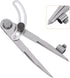 Wing Divider Compass 5 Inch Adjustable Lockable Woodworking Compass with Pencil Holder for Geometry Drawing