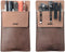 diodrio Pocket Protector Leather Pen Pouch Holder - Organizer for Shirts, Lab Coats, Holds 5 Pens, 2 Per Pack