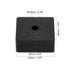 PATIKIL Rubber Anti-Vibration Pads, 4 Pcs Square Vibration Isolation Mats with Hole 1.97" x 1.97" x 0.8" for HVAC Air Conditioner Air Compressor Dryer, Black