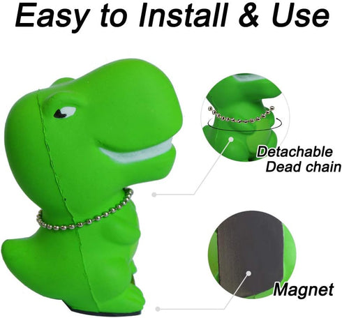 Six Senses Media Laundry Door Post 2.0, Dinosaur Doorstop, Modern Washing Machine Accessory in Dinosaur Colors