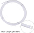 uxcell Pneumatic PTFE Air Tubing Kit with M8 G1/8 Push to Connect Fittings for Air Hose Line Pipe 4mm OD 2M White