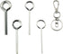 5IN1 Ring Allen Wrench Set - 5/64" 1/8" 5/32" 7/32" Allen Key Door Keys with Keychain for Panic Exit Device