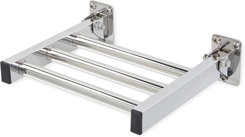 Grab Bar Specialists Shower Foot Rest and Shaving Pedestal - Wall Mount Folding Shower Ledge/Elevate