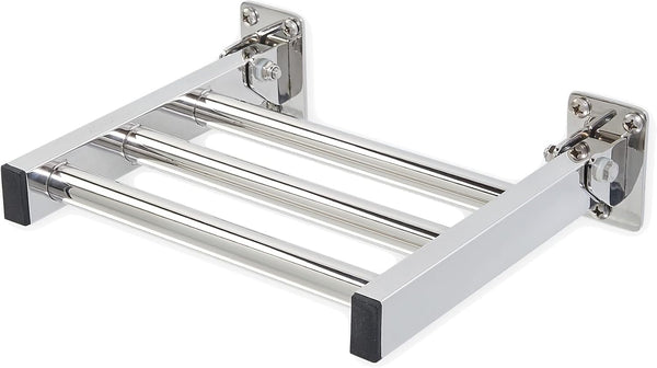 Grab Bar Specialists Shower Foot Rest and Shaving Pedestal - Wall Mount Folding Shower Ledge/Elevate