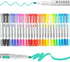 YOOUSOO 25 Pack Pastel Highlighters, Assorted Colours, Dual Tip Bible Highlighter, No Bleed Fluorescent Pens for School