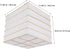 Ipetboom 2pcs White Square Folding Paper Lampshades Decorative Hanging Paper Lantern Light Covers for Indoor Ceiling