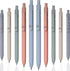 Chinco 10 Pieces Gel Ink Pens, Quick Dry Ink, 0.5 mm Retractable Fine Point Smooth Writing Pens