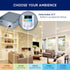 6 1100 5 2700K-5000K, Dimmable, DBS60-S1W, Leviton in. Square Baffle Slim Downlight, Lumens, CCT Color Selectable White