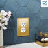 BRASS Duplex Gold Outlet Cover, Standard Size Polished Brass Metal Wall Plate