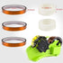 Green Packaging Tape Dispenser with Compartment Slot, 1"& 3" Dual-roll cores, Semi-Automatic for Office