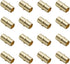 PEX Fittings 3/4 Inch, 12-Pack Lead-Free Brass Coupler Crimp Fittings for PEX Pipe Water Lines, Plumbing Projects