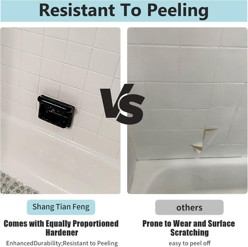 Kit32 Oz Countertop, 50-60 White Ceramic Tub and Tile Refinishing FL - Bathtub, Bathroom Wall, Sink Paint - Easy