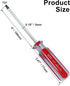 T30 Torx Screwdriver, Magnetic Head with Insulated PVC Handle, 125mm Working Length for Repairing DIY