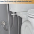 Bidet T Adapter, Brass T Adapter with Shut-off Valve, 3-way Tee Connector 7/8" x 7/8" x G1/2, Leak-Free Chrome Metal T Valve Adapter for Toilet Bidet Sprayer by YRDL