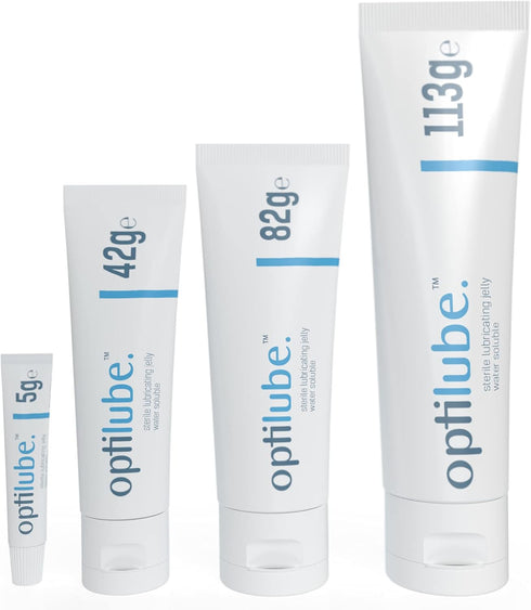 (82g x12) 5g, 42g, 82g, 113g (82g x12) OptiLube Tubes - Sterile Lubricating Jelly for Insertion of Medical Devices