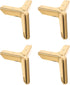 Abaodam Furniture Triangle Feet 4pcs Metal Sofa Legs 100mm Titanium Finish Support