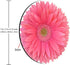 Mouse Pad, Isolated Bright Pink Gerbera Daisy Flower Round Mousepad, Non-Slip Rubber Base for Laptop & PC