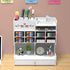 White Pen Organizer with Drawer, DIY Pencil Holder Desk Tidy Caddy for Home, Office, and School (PB18-1-White)