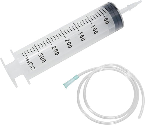 350ml Large Plastic Syringe with 40 Inches Tubing for Liquid, Plant Irrigation, Inks, Perfumes, Feeding Pets