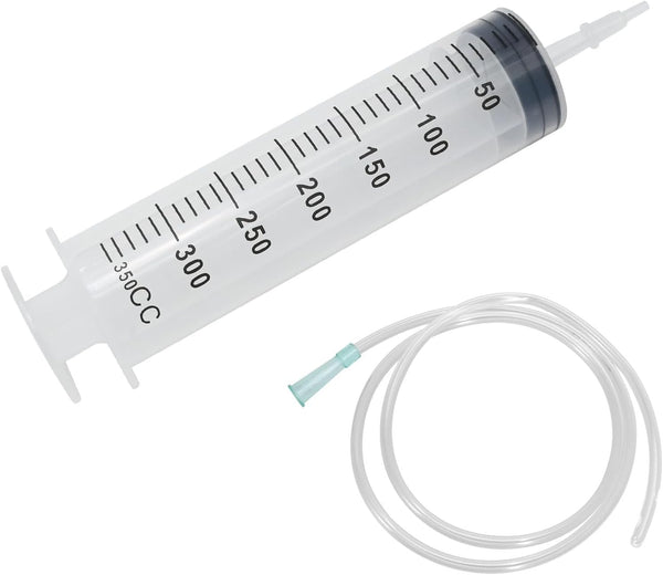 350ml Large Plastic Syringe with 40 Inches Tubing for Liquid, Plant Irrigation, Inks, Perfumes, Feeding Pets
