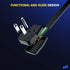 Maximm Extension Cord Heavy Duty (4 Feet), Flat Wire 3-Prong Plug, 14 AWG Power Cord for Home and Office Use