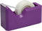JAM PAPER Colorful Desk Tape Dispensers - Purple, Sold Individually