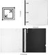 WOT I Telescoping 3 Ring Binder, 1 Inch, 1PC - White, Flexible Binder with Expandable Spine