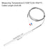 MECCANIXITY K Type Thermocouple Temperature Sensor Probe 2x200mm 6.6ft Wire 0 to 1000°C(32 to 1832°F) Stainless Steel