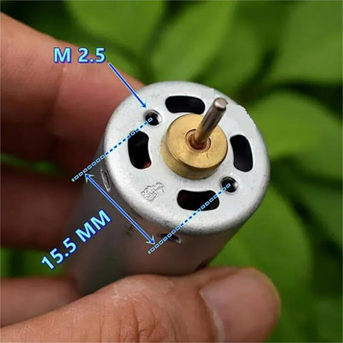 ATNVSE RS-395 12V-24V 11000RPM 1Pcs Motor DC High Speed with Cooling Fan Large Torque DIY Toy Car Boat Fan