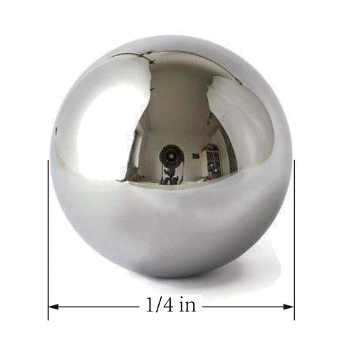 HFS(R) Stainless Steel 304 Bearing Balls, 100 Pieces, 1/4" for Bicycles, Bearings, Auto Parts