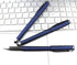 Lin.Pen 1.0mm Black Gel Pens - 2-in-1 Stylus Gel Pen - Gel Ink Rollerball Pens for Office - 18 Pack - Dark Blue