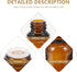 Uonlytech Glass Bottles - 12Pcs Essential Oil Bottles, 20ml with Orifice Reducer for Oil Blends and Lab Chemicals