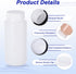 PATIKIL 15 Pcs 500ml Reagent Bottles, HDPE Wide Mouth Round Bottles with Screw Cap for Lab Storage