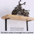 Luomorgo 16 5" 3", Pcs L Shaped Brackets for Shelves - Heavy Duty Steel, Decorative Corner Brace Joint, Right Angle
