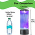 Mindiverse 15.5 Inch Twister Lamp Large Size with Breath Light - Water Vortex Motion Lamp with Beads & Snowflakes