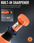 Nicpro Upgraded 3-IN-1 Carpenter Pencils Set with Finger Grip, 1 Construction Pencil and 13 Refill