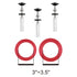 iFealClear 3" Tank to Bowl Toilet Repair Bolt & Gasket Kit, 2 Sets Stainless Steel for 3-Inch/3.5-Inch Toilets
