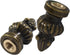 Biaungdo 2 3/8 Inch 1/4-27 Inch Pcs Antique Bronze Lamp Finial Cap Knob with Dual-Thread Screw, Lamp Shade Screw Cap