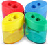 KIDMEN 2 Holes Pencil Sharpener for Kids, Handheld Pencil Sharpener - Pack of 12
