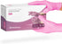 FifthPulse Vinyl Disposable Gloves, White and Pink, 100 Pack - Powder and Latex Free Medical Exam Gloves