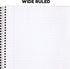 Mead Spiral Notebooks, 1 Subject, Wide Ruled, 70 Sheets, Green, 10-1/2 x 7-1/2 inches, 4 Pack (38300)