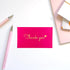 RXBC2011 100 3.5 2 Inch Little Thank You Cards Gold Heart Design Bulk Thank you Notes for All Occasions x hotpink