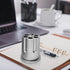 Rotating Revolver Gun Cylinder Pen Holder - Aluminum Non-Slip Desk Holder for Men's Birthday, Office Decoration