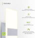 12 Inch 12W 2700K-5000K Dimmable ASD Indoor LED Wall Sconce - Brushed Nickel Wall Sconce Lights for Living Room