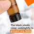 20 PCS 8ML (2 dram) Amber Small Liquid Sample Glass Vials with Screw Caps, Leak-Proof Vial, 15-425 Black Screw Cap with