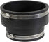 6I59 Flexible PVC Reducing Coupling with Stainless Steel Clamps, 5.5" x 4.5" Inner Diameter
