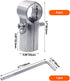 6 Sets of Panel T Clamps,Fine Pipe Connector Pipe Clamps,End Clamps,for "T" Clamps Into Pipe Fence Reinforcement (Applicable OD 1" or 25MM or 3/4",Silver)